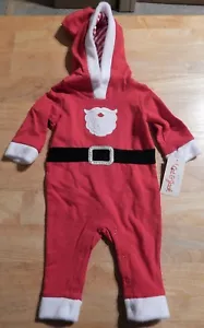 Cat & Jack Infant Boy's Xmas Santa Claus Outfit 0-3 Months - Picture 1 of 2