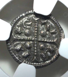 COLOMAN, AD 1095-1116, HUNGARY AR DENAR, NGC CERTIFIED,----141---- - Picture 1 of 5