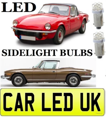 ✅ 2 x LED SIDELIGHT BULBS 7 SMD 6000k ✅ TRIUMPH STAG DOLOMITE SPITFIRE TR7 TR8 - Image 1 of 4