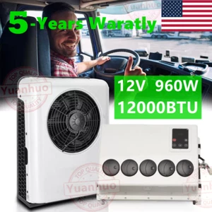 Universal 12V Truck Air Conditioner 12000 BTU Split AC Fits Semi Bus RV Caravan - Foto 1 di 12