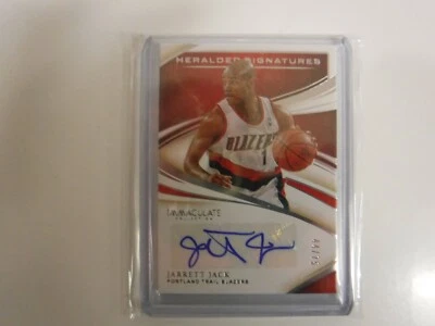 Panini 2019 - 20 Jarrett Jack basketball Immaculate autographed 44/75 card - Image 1 of 4