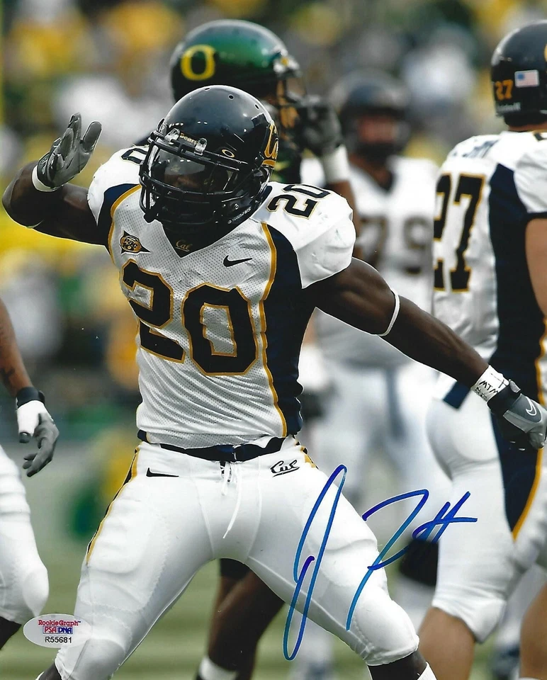 Justin Forsett Signed Cal Bears Football 8x10 Photo PSA/DNA Picture Autograph 20 - Image 1 of 4