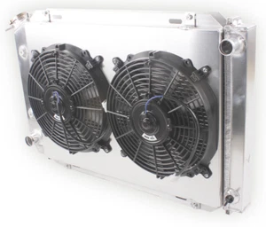 3Row Alum Radiator Shroud Fan For 1979-1993 Ford Mustang Foxbody 5.0L 2.3L AT/MT - Bild 1 von 9