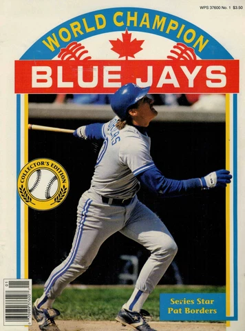 TORONTO BLUE JAYS - WORLD CHAMPION BLUE JAYS - Iss #1, 1992 - Folds Into POSTER Cover