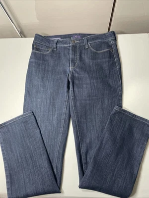 NYDJ Womens Samantha Slim Jeans UK10 Blue Stretch Not Your Daughters US6 EU36 - Image 1 of 4
