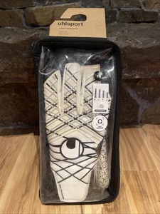 Uhlsport - Supergrip+ - Half  Negative GK Gloves with Dual-Fix-System. Size 10 - Picture 1 of 12