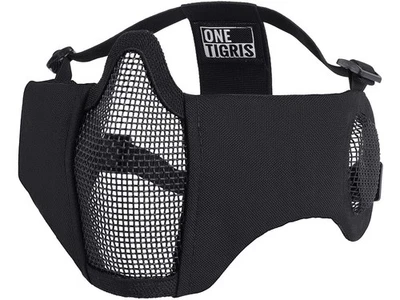 6" Foldable Half Face Mesh Mask with Ear Protection, Tactical Lower Face Prot... - Image 1 of 4