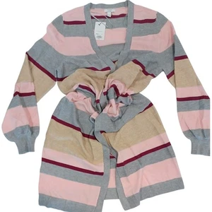 NEW Nine West X Cara Santana Duster Cardigan Ballon Sleeves Size L - Picture 1 of 6