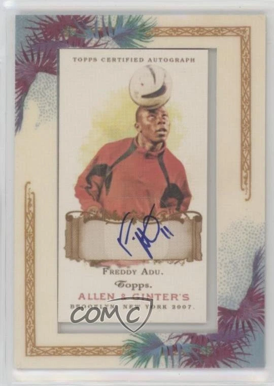 2007 Topps Allen & Ginter's Framed Mini Auto Freddy Adu #AGA-FA Auto - Image 1 of 2