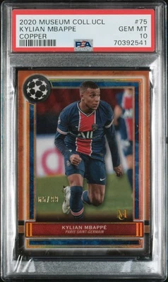 2020 Topps Museum Collection UEFA Kylian Mbappe Copper /99 - PSA 10 - Image 1 of 2