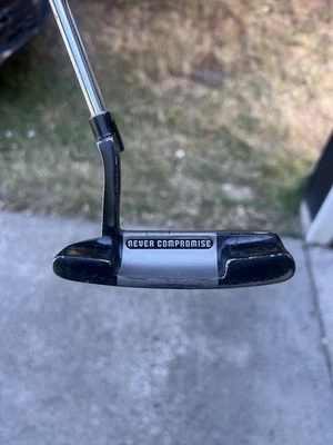 Never Compromise Blade Putter – Golf Pride Grip – Classic Milled Face - Image 1 of 3