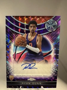 2025 topps chrome basketball Purple Geometric Ryan Dunn Auto #Tcra-rdu - Picture 1 of 4