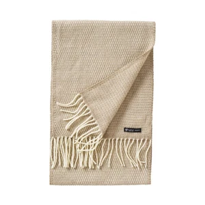 KLIPPAN, Schal 25 % recycelter Merinowolle und 75 % Merino-Schurwolle, taupe - Picture 1 of 1