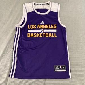 Vintage Adidas Los Angeles Lakers Practice Jersey Kobe Era Mens Sz M - Picture 1 of 3