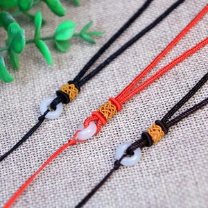 20 pcs Chinese Silk Braided Jade Dnout String Pendant Necklace Cord for Emerald - Photo 1 sur 14