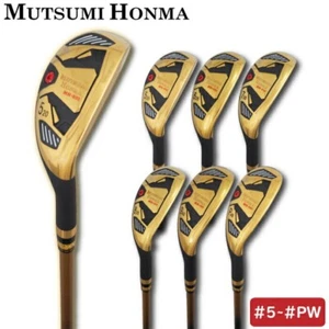 MUTSUMI HONMA Golf MH-030 Hybrid iron #PW 46deg RH Graphite shaft Flex SR - Picture 1 of 9
