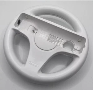 Official Nintendo Wii Steering Wheel | White RVL-024 Compatible with Mario Kart - Picture 1 of 2