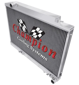 2 Row AL Champion Radiator for 1986 1987 Mercedes-Benz 300SDL L6 Engine - Imagen 1 de 7