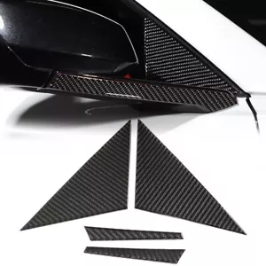 A Pillar Front Triangle Panel Trim Cover Carbon Fiber For Corvette C8 2020~2024 - Bild 1 von 12