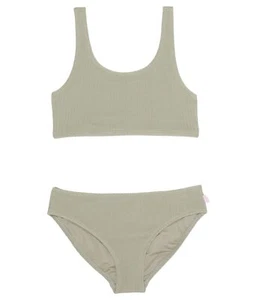 Seafolly Girl's Summer Essentials  Bikini Set  Khaki size 8 Big Kid - Picture 1 of 1