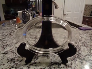 Pyrex P-14-C Oval Handled Clear Glass Individual Casserole Replacement Lid - Picture 1 of 8