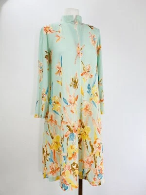 Vintage Rare Deena Styled in California night gown baby blue floral - Image 1 of 4