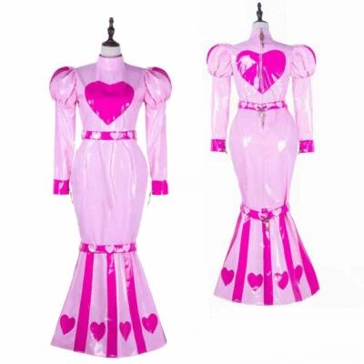Sexy Niña Sissy Maid PVC Cola de Pescado Bloqueable Vestido CD/TV Juegos con disfraces Disfraces a Medida Foto 1 de 4