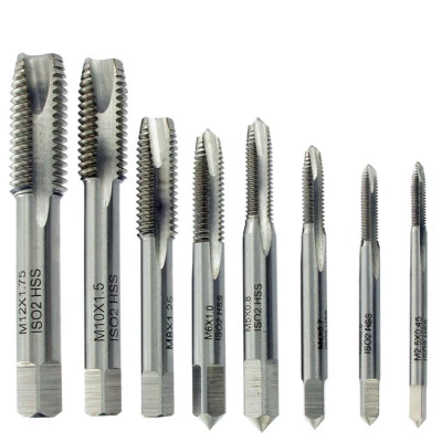 ABRABORO Hand-Gewindebohrer DIN-352 HSS-G M2-12, Gewindeschneider Einschnittgewindebohrer