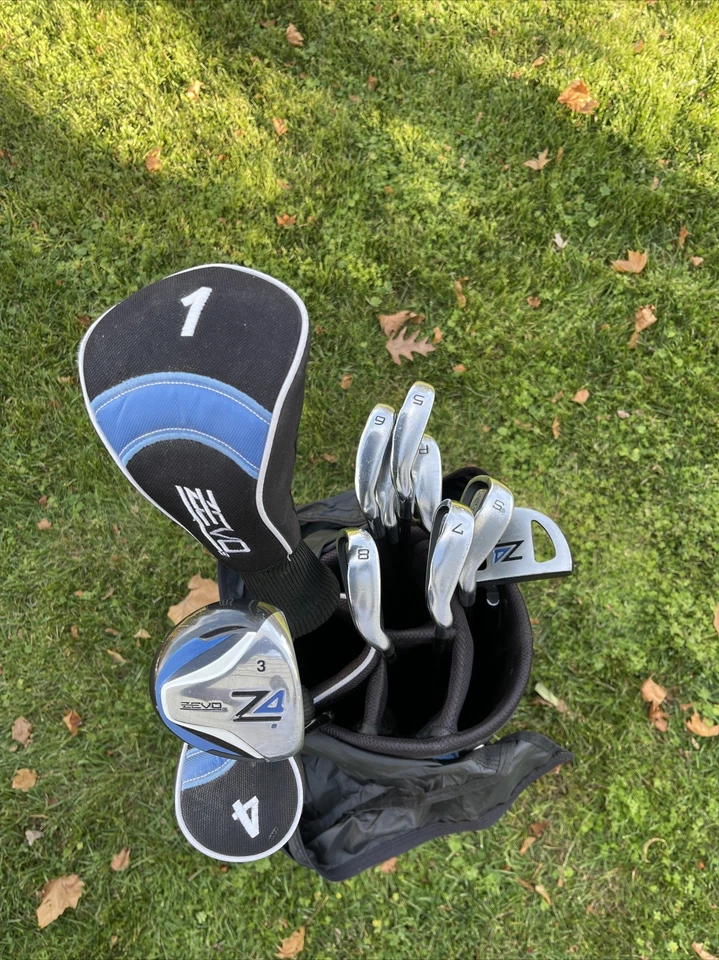 Zevo Z4 Mid Weight Low Kick Point High Launch RH 11 Golf Club Set + Bag - Image 1 of 4