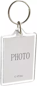 10Pcs Clear Acrylic Blank Photo Picture Frame Keychain Keyring Insert, Suit the - Picture 1 of 1