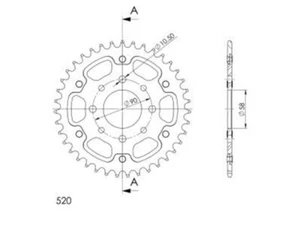 SUPERSPROX Sprocket Stealth Adjusts KTM Duke 125 11-13 200 12-14 Gold 44 Z - Bild 1 von 1