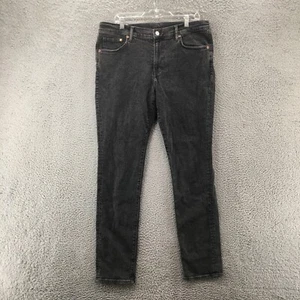 H&M Skinny Fit Jeans Mens 38x32 (actual 37x32) Grey Denim Mid Rise Zip Fly - Picture 1 of 15