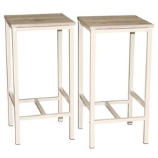 SET 2 SGABELLI BAR Sedie Design Moderno Sgabello Cucina Salotto Mod. BRASIL