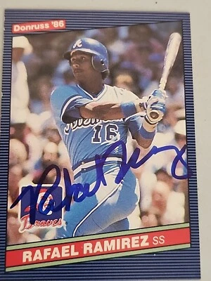 Rafael Ramirez Signed 1986 Donruss - #263  - Image 1 of 2