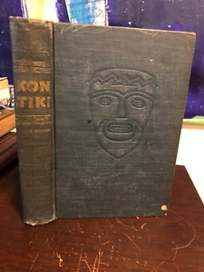 Vintage 1950 1st/1st HB / Kon-Tiki: Across the Pacific by Raft / Thor Heyerdahl - Picture 1 of 24