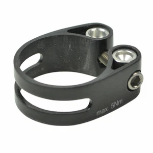 OMNI Racer WORLDS LIGHTEST Carbon Titanium Seatpost Clamp: 31.8-32mm GLOSSY 11g - Picture 1 of 6