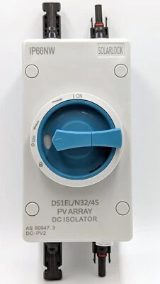 SolarLock PV DC-Trennschalter Hauptschalter 32A /1000VDC 4 Polig MC4 IP66