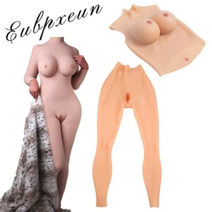 Body in silicone forme seno vagina mutandine petto travestito Eubpxeun - Foto 1 di 20