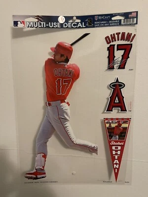 SHOHEI OHTANI #17 LOS ANGELES ANGELS 11"X17" ULTRA DECALS BRAND NEW WINCRAFT - Image 1 of 2