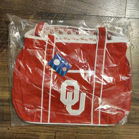 NCAA University Of Oklahoma OU Sooners Large Canvas Tote Bag New Cover
