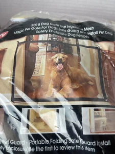 2018 Dog Gate Ingenious Mesh Pet Gate New OPEN PACKAGE - Picture 1 of 5