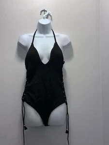 Victoria’s Secret Ensenada gesmokter Badeanzug schwarz Einteiler Größe Large - Bild 1 von 13