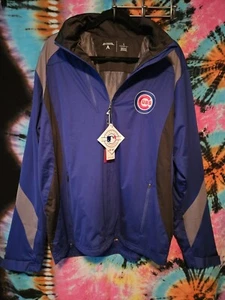 NWT MLB Chicago Cubs Full Zip Lightweight Golf Jacket Coat Antigua Mens Sz Large - Picture 1 of 13