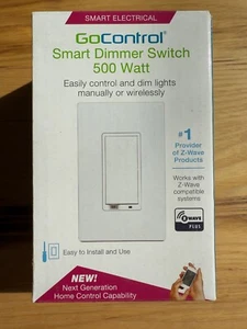 Nortek GoControl Z-Wave Dimmer Wall Switch, 500W (WD500Z5-1) New in box $7 Ship! - Picture 1 of 5
