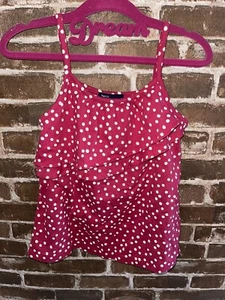 NUEVO CON ETIQUETAS GAP NIÑOS NIÑAS 6-7 LUNARES TANQUE CAMI TOP VOLANTE TWIST & SHOUT LINE - Imagen 1 de 4