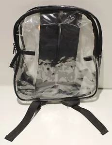 Mochila transparente con soporte para bebidas lateral de plástico transparente - Imagen 1 de 4