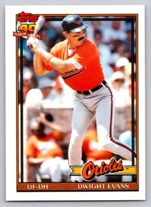 1991 Topps Traded #37T Dwight Evans Baltimore Orioles - Picture 1 of 2