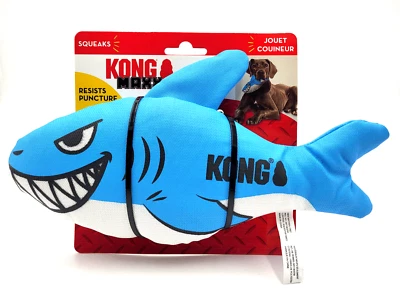 KONG Maxx Shark Medium Durable Squeaky Soft Puncture Resistant Dog Fetch Toy 10" - Image 1 of 4