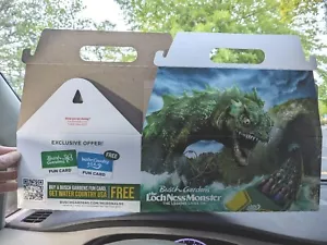 Mcdonald's Busch Gardens Williamsburg Loch Ness Monster Coaster Meal New Box - Picture 1 of 5