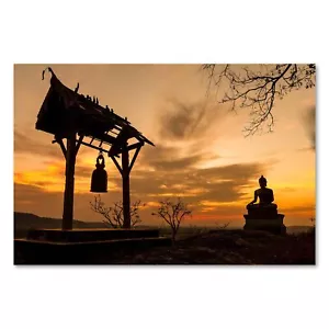 Póster 1813 Póster Lienzo Templo, Estatua de Buda Asia Religión - Imagen 1 de 7